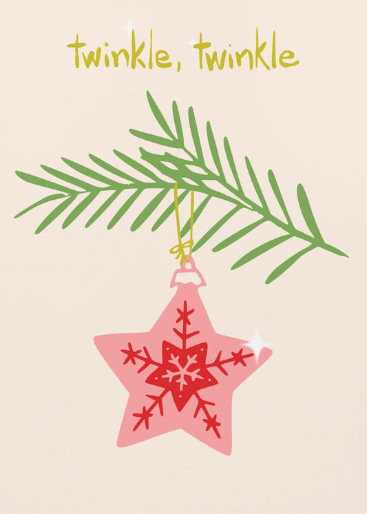 Fröhlich funkelnder Weihnachtsstern | Poster