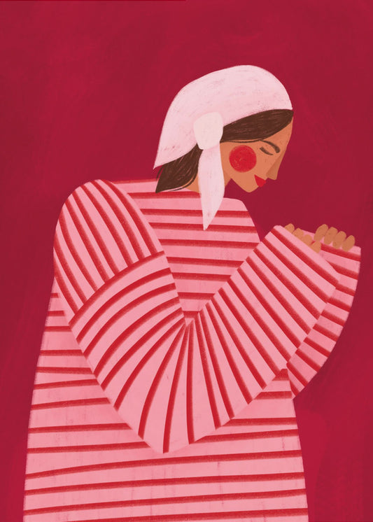 The Woman With the Red Stripes | Poster