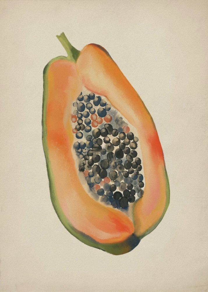 Vintage-Frucht - Papaya | Poster