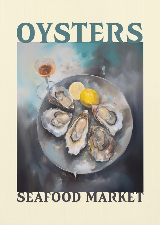 Austern-Meeresfrüchtemarkt | Poster