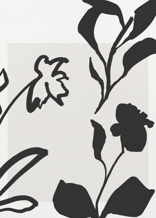 Monochrome Blooms | Poster