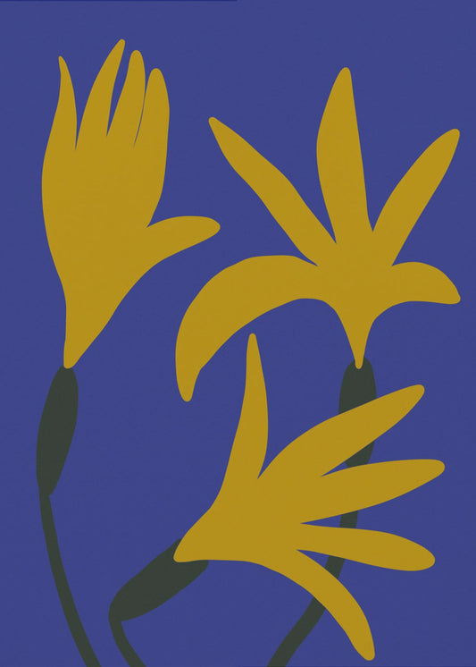 Golden Petals Glow | Poster