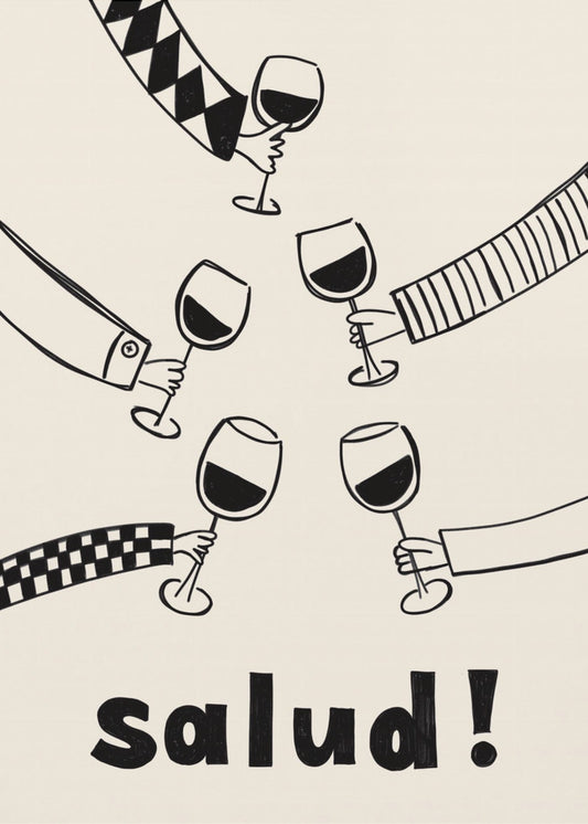 Pictufy Festive Salud Red A2 | Poster