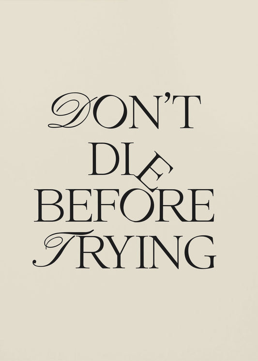 Before Trying | Poster