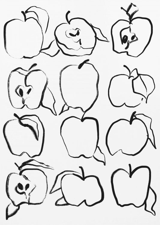 Sketches of Apples | Poster
