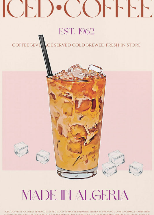 Refreshing Glass of Iced Coffee | Poster