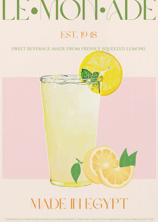 Refreshing Glass of Lemonade | Poster