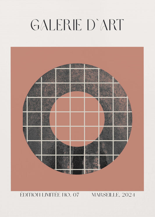 Circular Grid Harmony | Poster