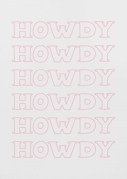 Pink Howdy | Canvas