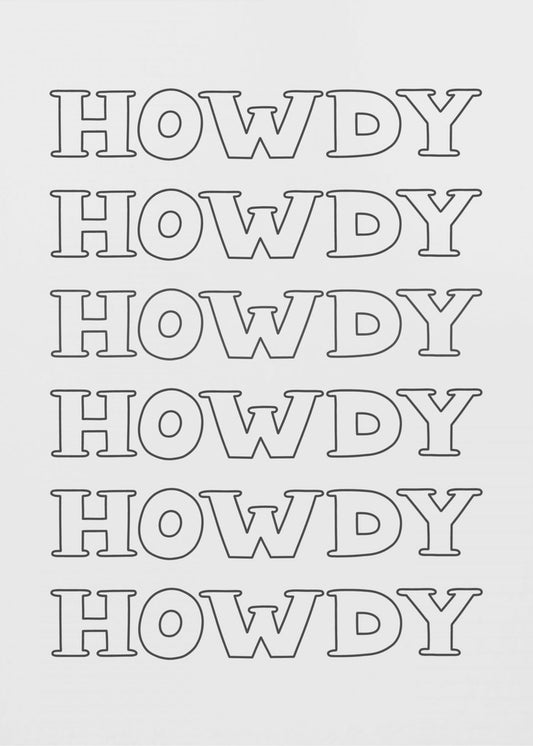 Black Howdy | Canvas