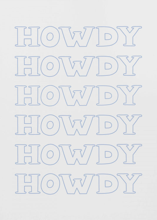 Blue Howdy | Canvas
