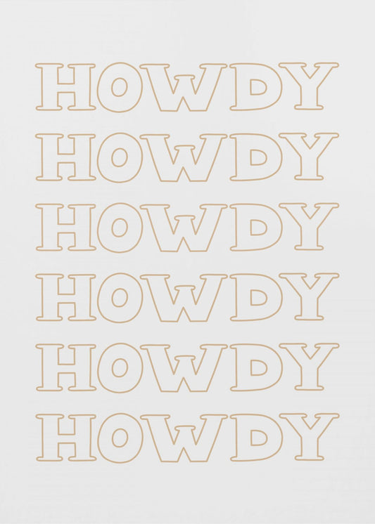 Neutral Howdy | Canvas