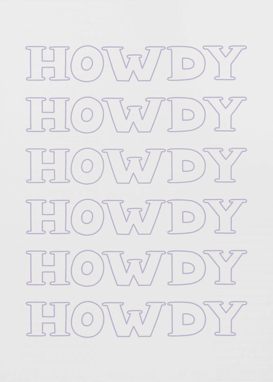 Purple Howdy | Canvas