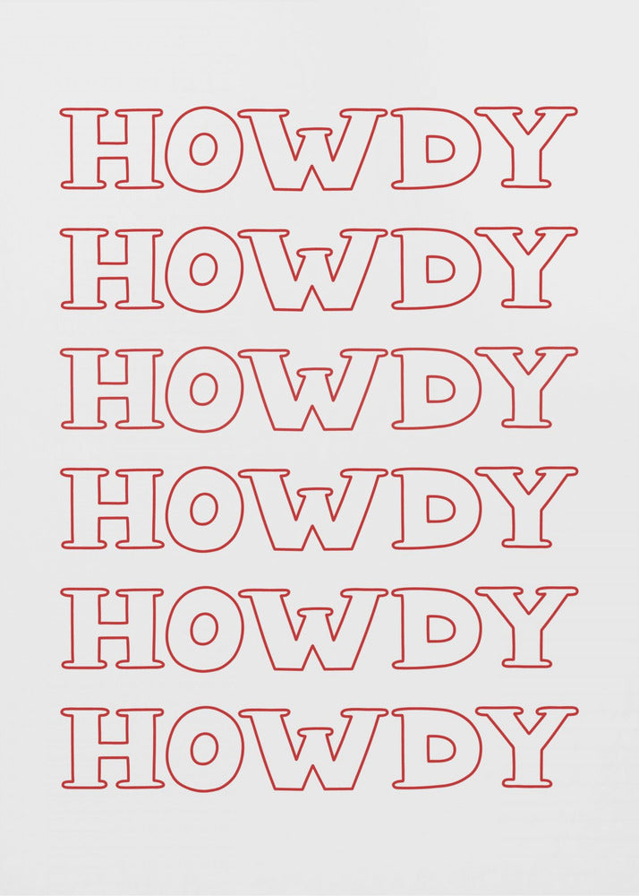 Red Howdy | Canvas