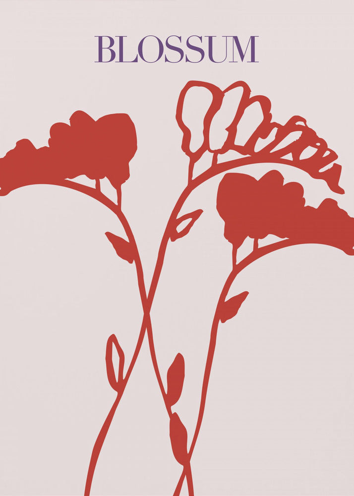 Purpurrote Blüten | Poster