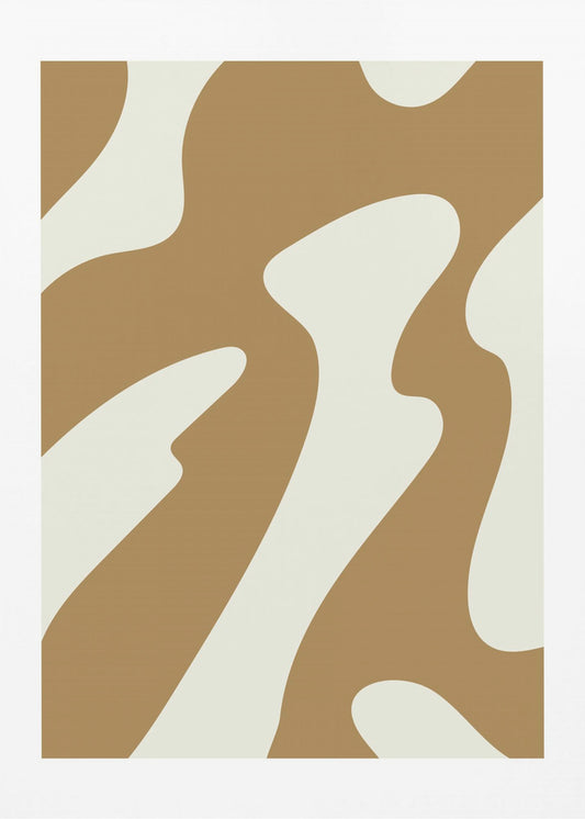 Curved Earth Tones | Poster