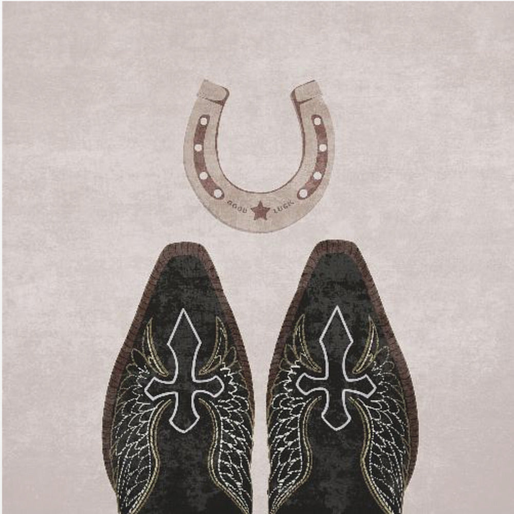 Cowboy Boots and Horseshoe | Canvas