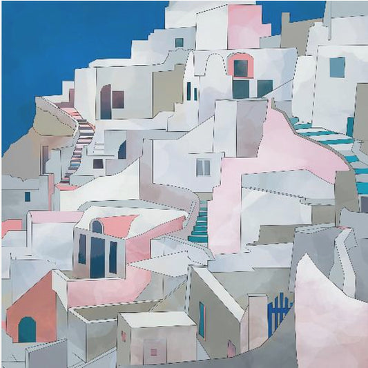 Santorini7x7 | Canvas