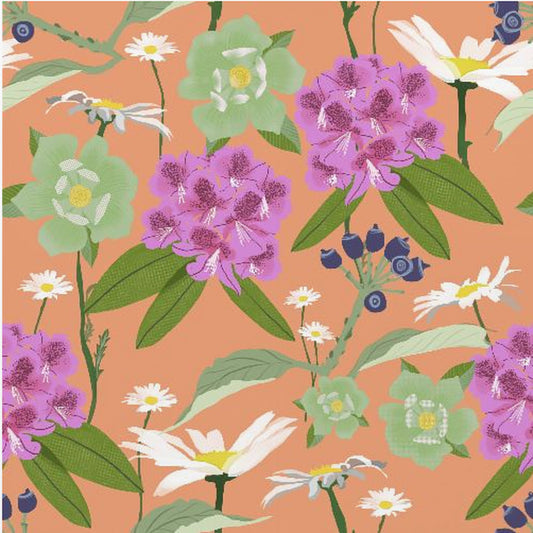 Rhododendrons and daisies | Poster