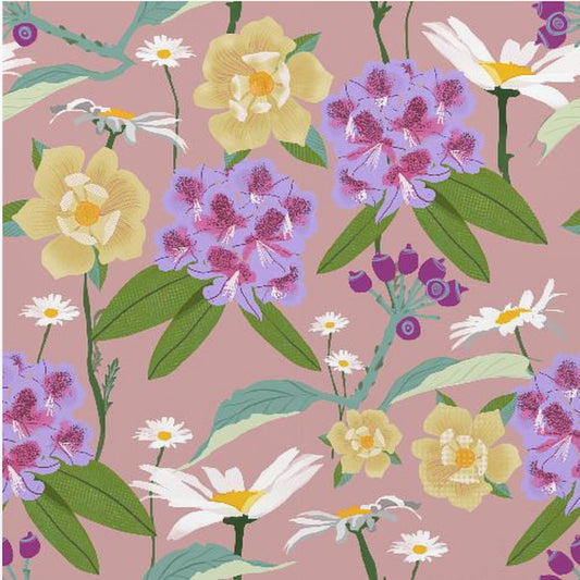 Rhododendrons and daisies | Poster
