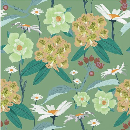 Rhododendrons and daisies | Poster